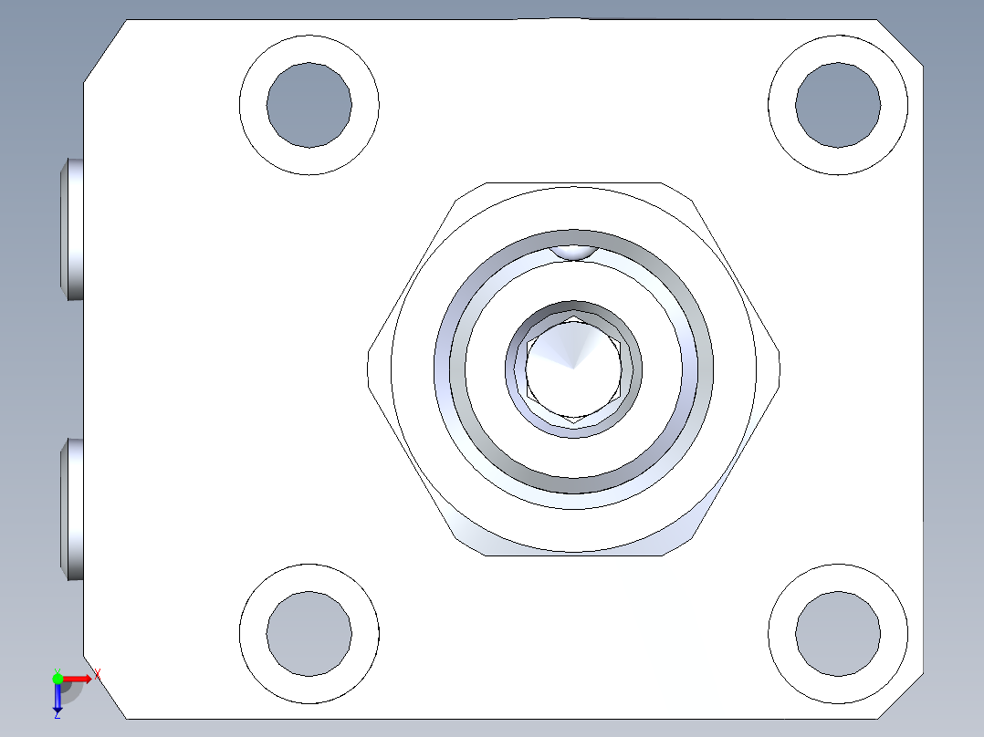 KOSMEKLHA0400-GL-Q40多系列多零件图纸模型俯视图