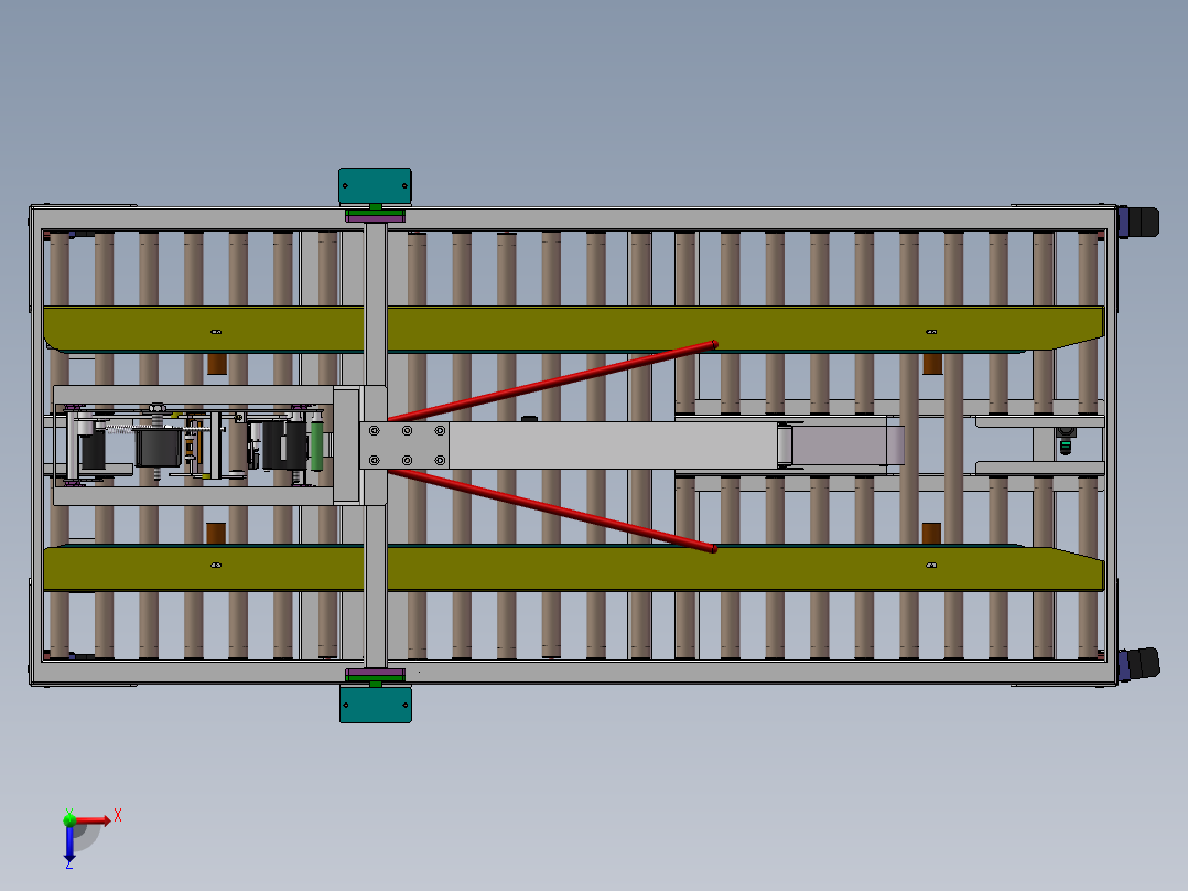 全自动折盖封箱机syd俯视图