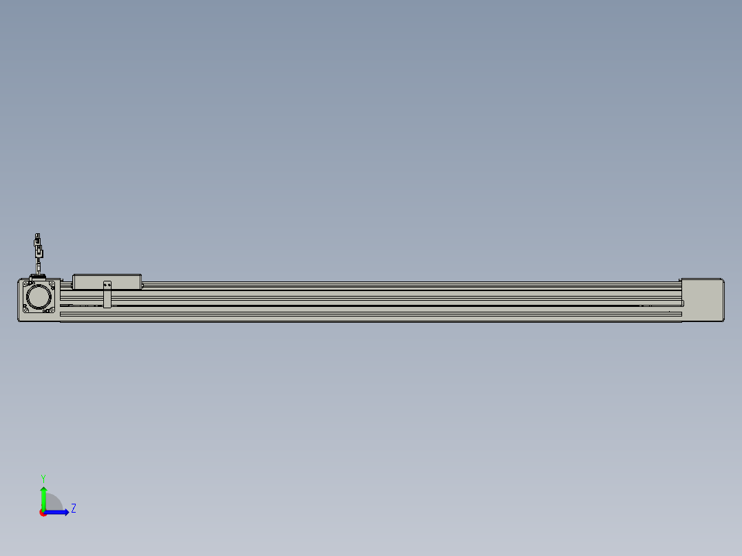 威洛博直线电机模组EB6-L140-S1000-L-P40-MS3左视图