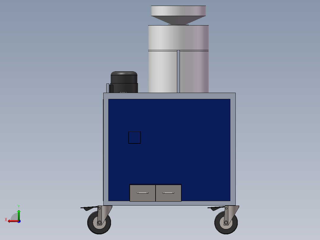 板栗去皮机sw16可编辑后视图