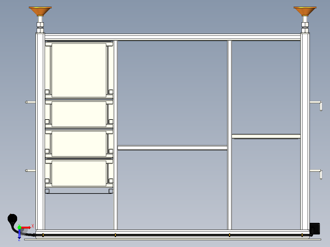 焊接台1300 650mm俯视图