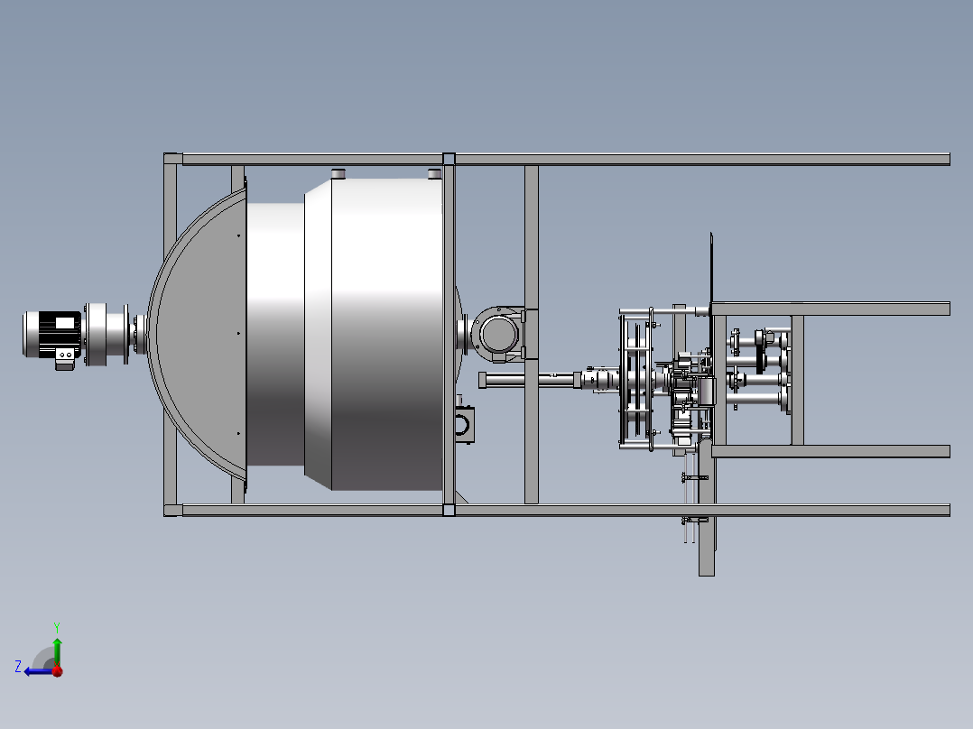 自动化灌装设备右视图