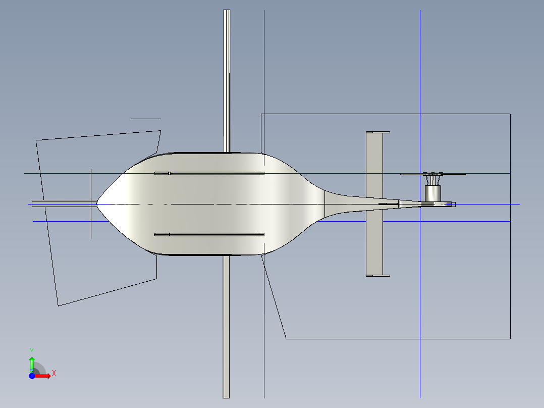 直升飞机 飞机模型设计 (49)前视图