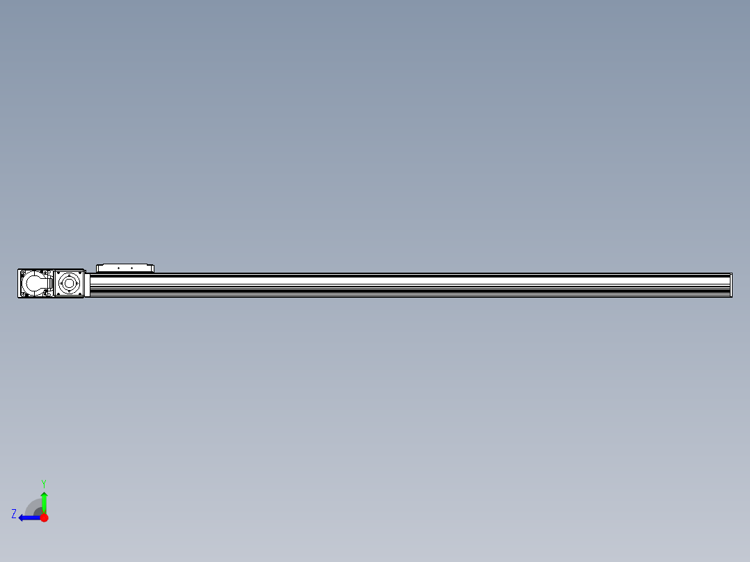 同步带全封闭直线模组TPA-HCB-105D-90-L1250-ML-Y-P20-N3右视图