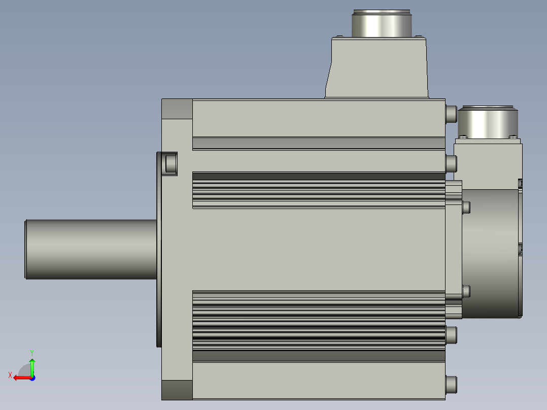 3000W MGME伺服马达后视图