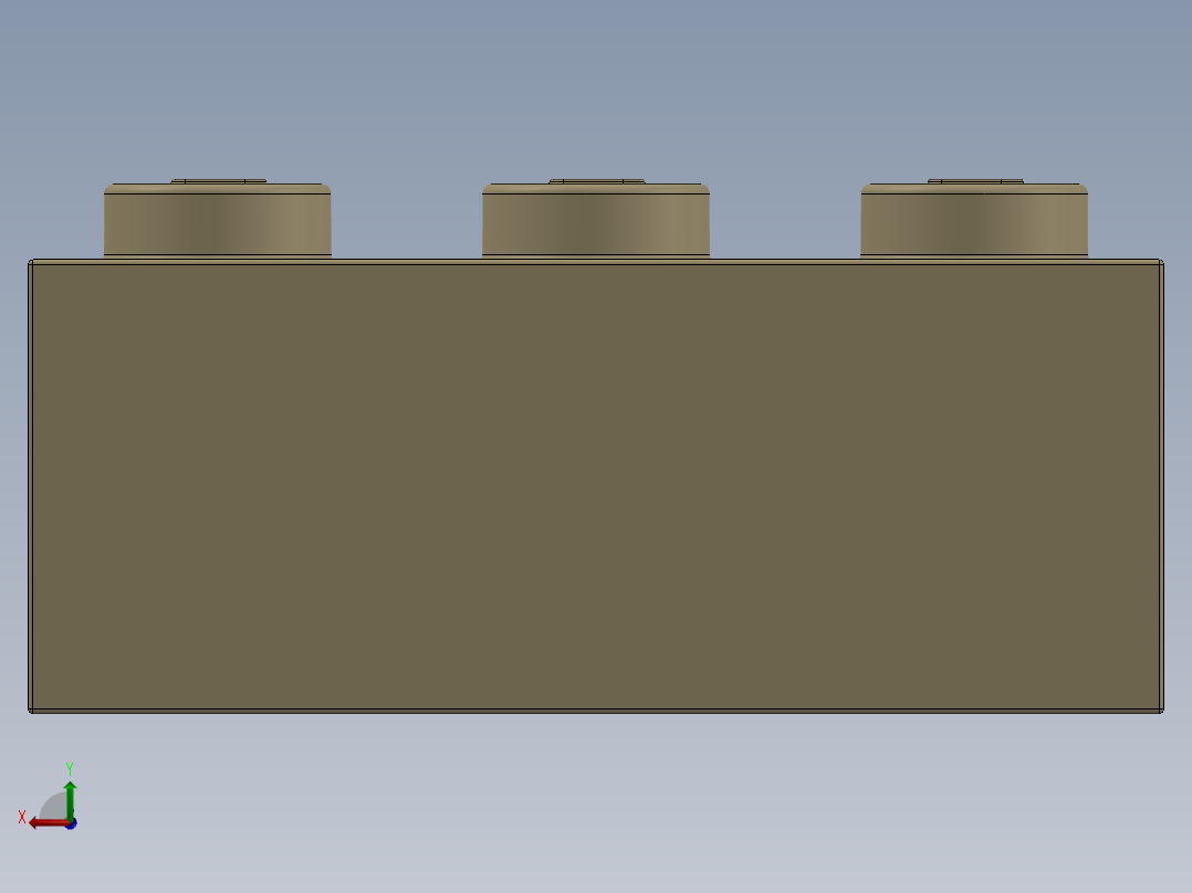 乐高套装 4421基本积木-4159739 - 3002 Brick Yellow - Tan Brick 2 x 3.SLDPRT后视图