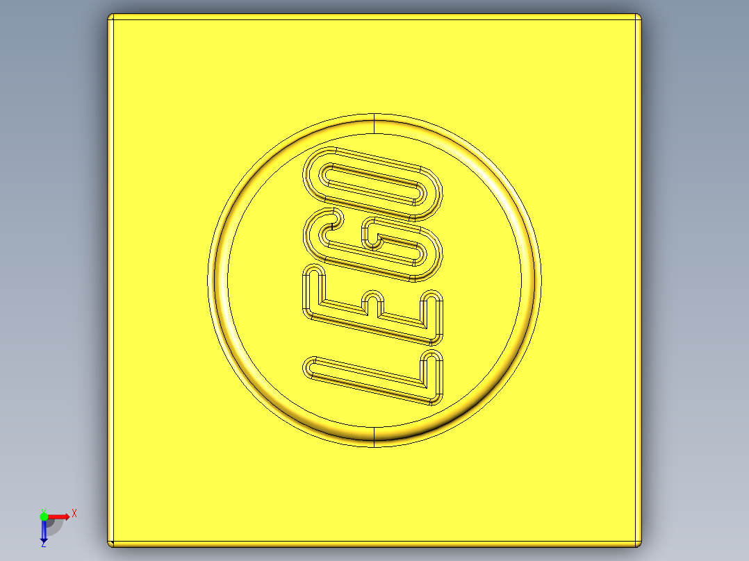 乐高套装 4421基本积木-300524 Bright Yellow Brick 1 x 1.STEP俯视图