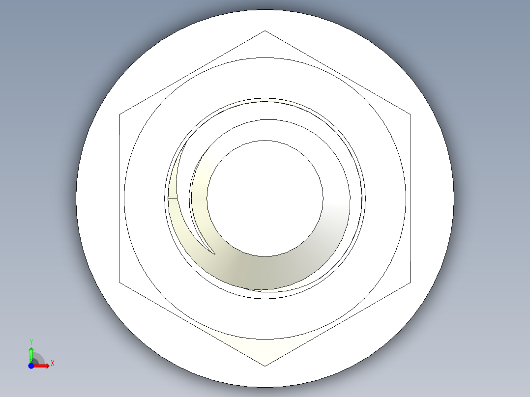 螺栓和六角螺母-1 4 - 20 UNC前视图