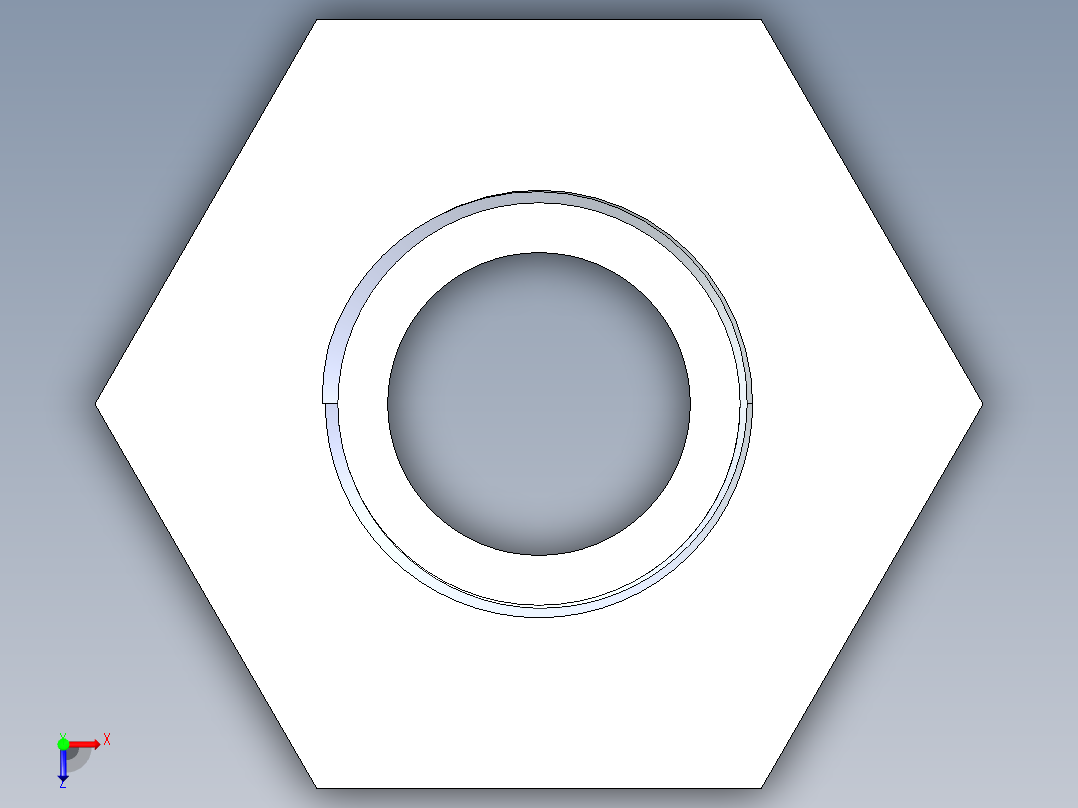 聚氯乙烯配件18-Sch80_ReducerBushing_MPTxFPT_839-167_1.25in x 0.75in俯视图