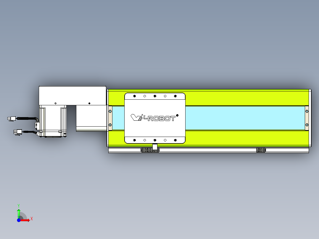 威洛博VBC同步带传动一无尘环境VBC17-L45-S300-BR-ZP75-C3前视图