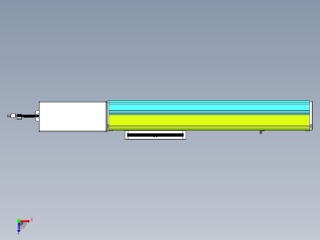 威洛博VBC同步带传动一无尘环境VBC17-L45-S300-BR-ZP75-C3俯视图