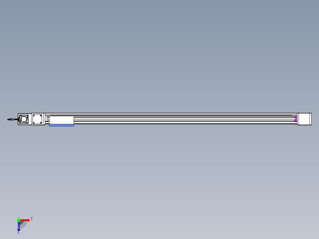 威洛博LB.GB同步带传动--欧规系列GB8-L96-S1600-BL-P40俯视图