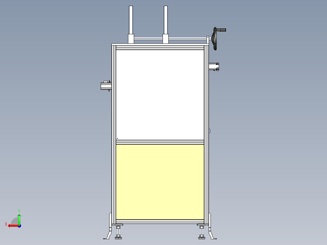 laser-marking 20w激光打标机3D数模图纸 STEP格式后视图