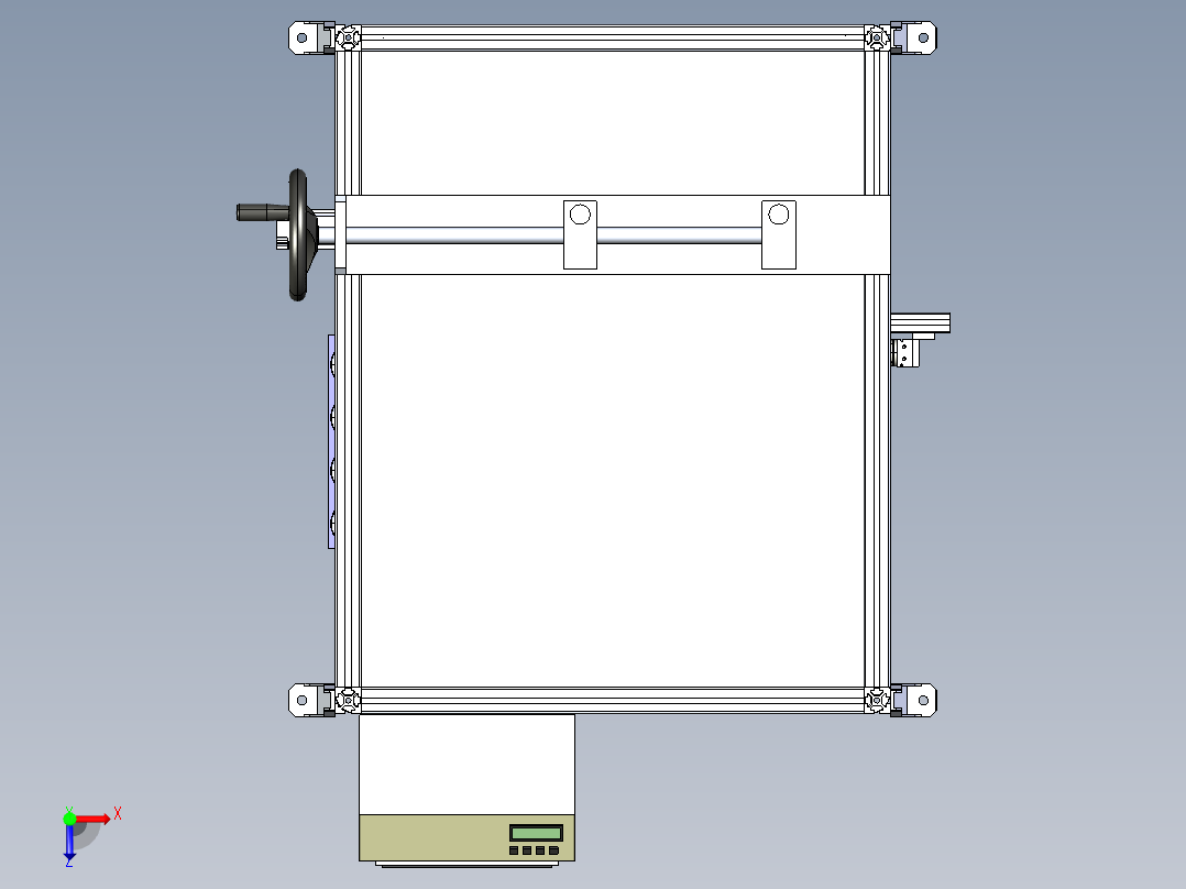laser-marking 20w激光打标机3D数模图纸 STEP格式俯视图