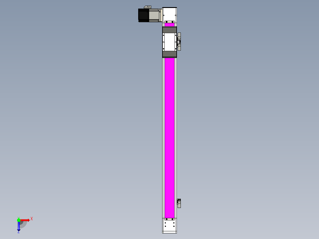 同步带滑台-欧规BC6-L120-S700-L-P40-D3俯视图