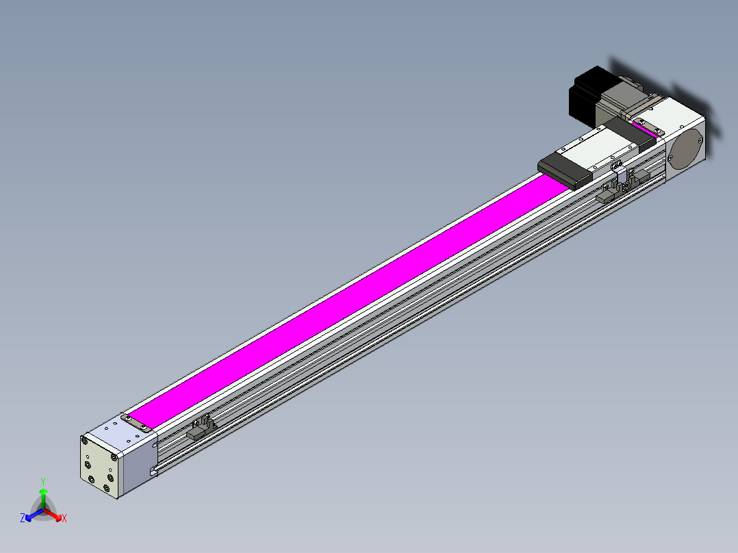 同步带滑台-欧规BC6-L120-S700-L-P40-D3正等轴测图