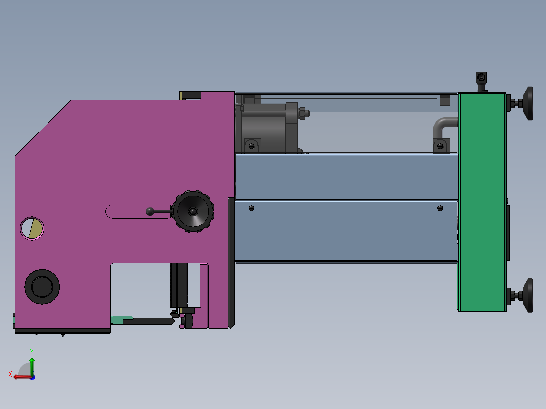 气动折弯机sw18后视图