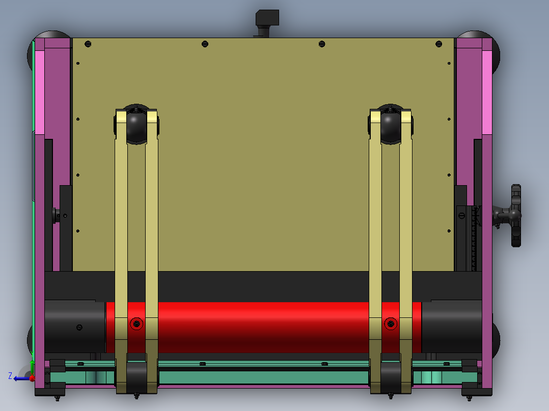 气动折弯机sw18右视图