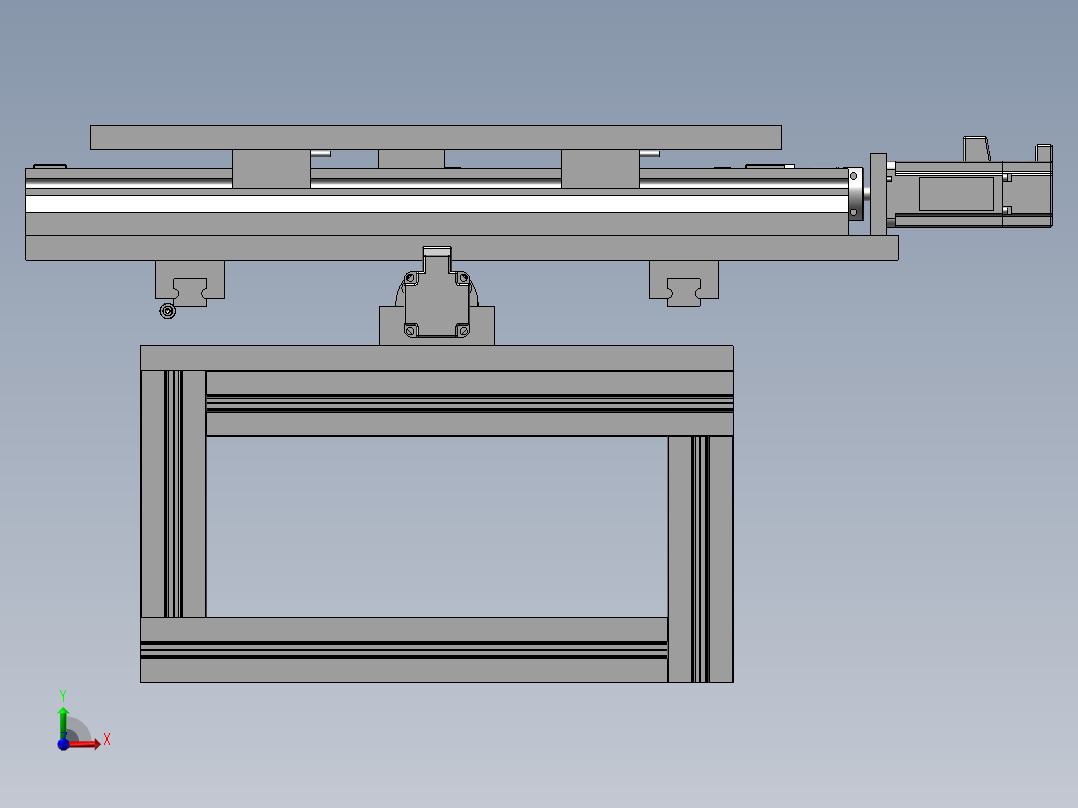 XY伺服移动平台sw18前视图