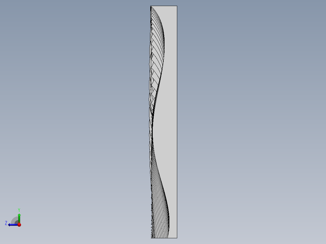 anel-parametric-wave-参数化波浪形木板右视图