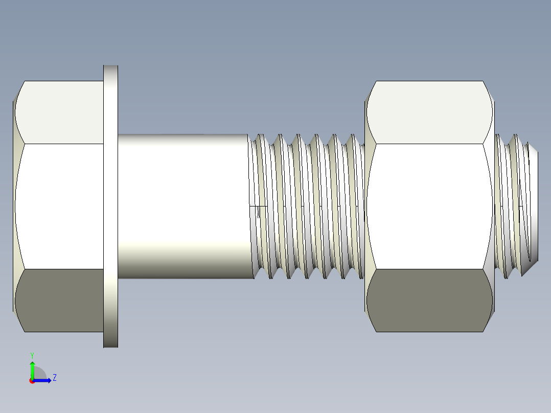 螺栓和螺母-M24 X 3.0.rar左视图