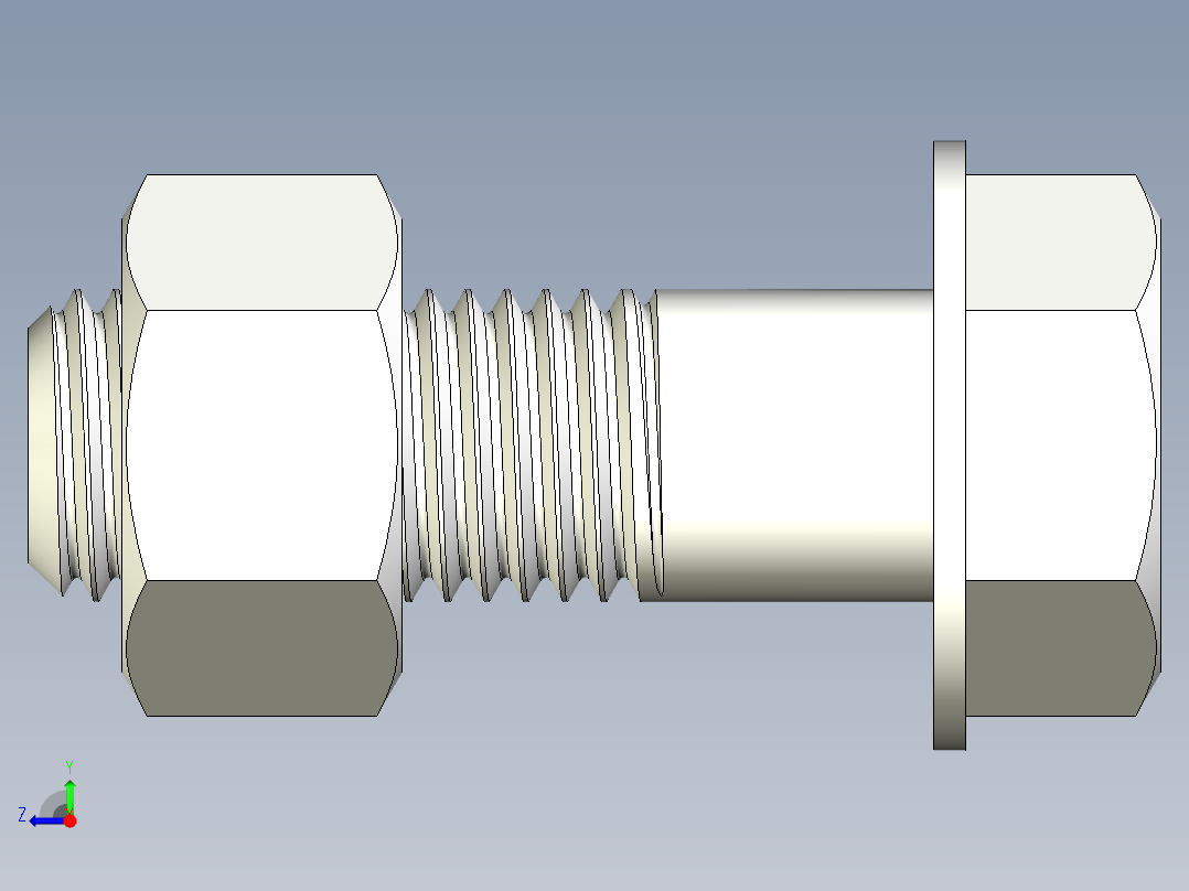 螺栓和螺母-M24 X 3.0.rar右视图