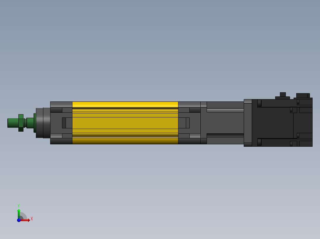 电动缸MES40-D-200W前视图