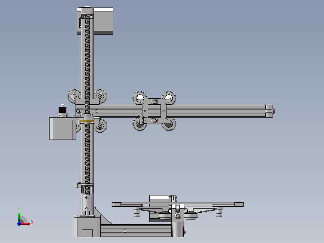 悬臂式3d打印机三维 564431前视图