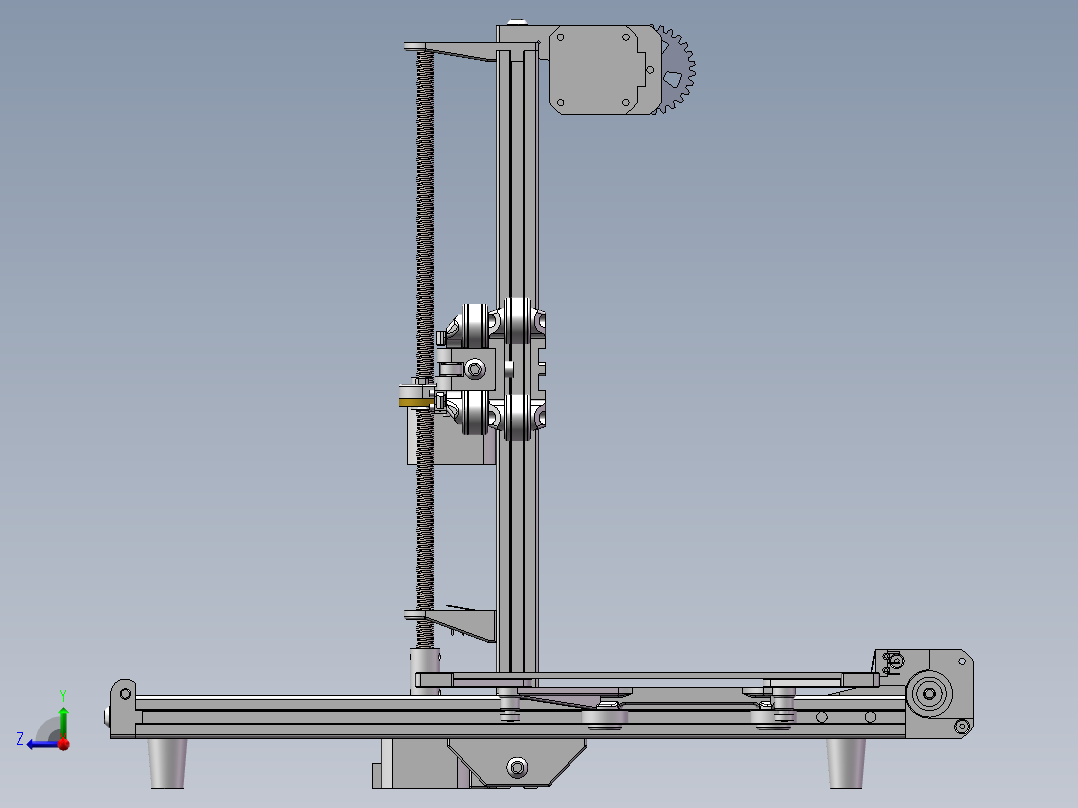 悬臂式3d打印机三维 564431右视图