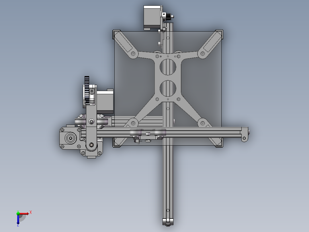 悬臂式3d打印机三维 564431俯视图