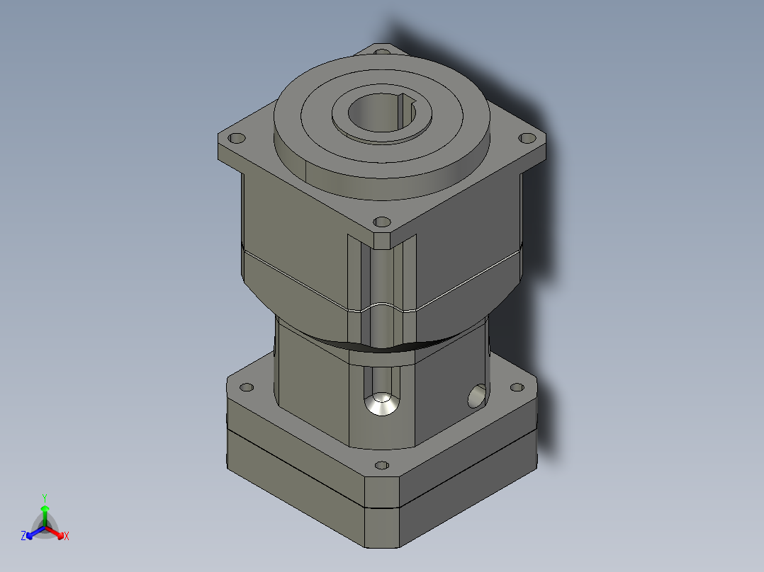 斜齿孔PGH180T-L2 42-114.3-200-M12 LR120 KCZ50.STEP正等轴测图