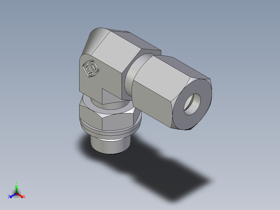 卡套式工业通用硬管接头EO_Adjustable_Locknut_elbow_WEE06LMCF