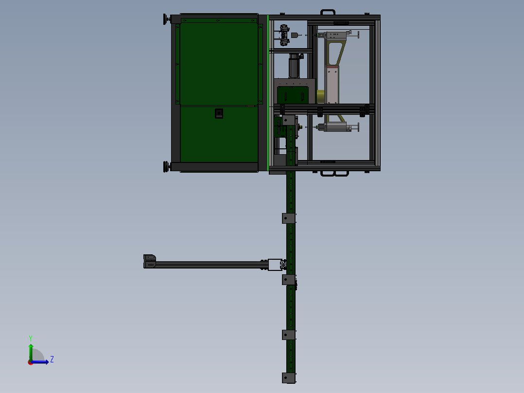自动化装配机左视图