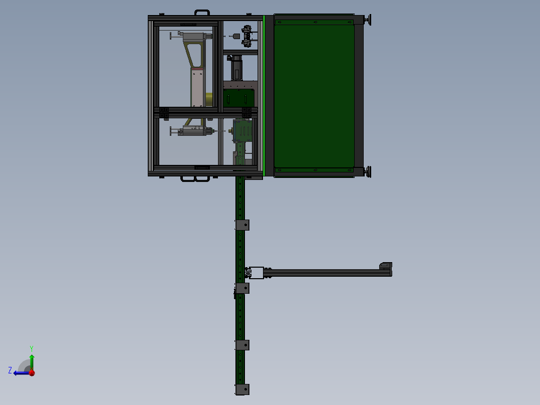 自动化装配机右视图