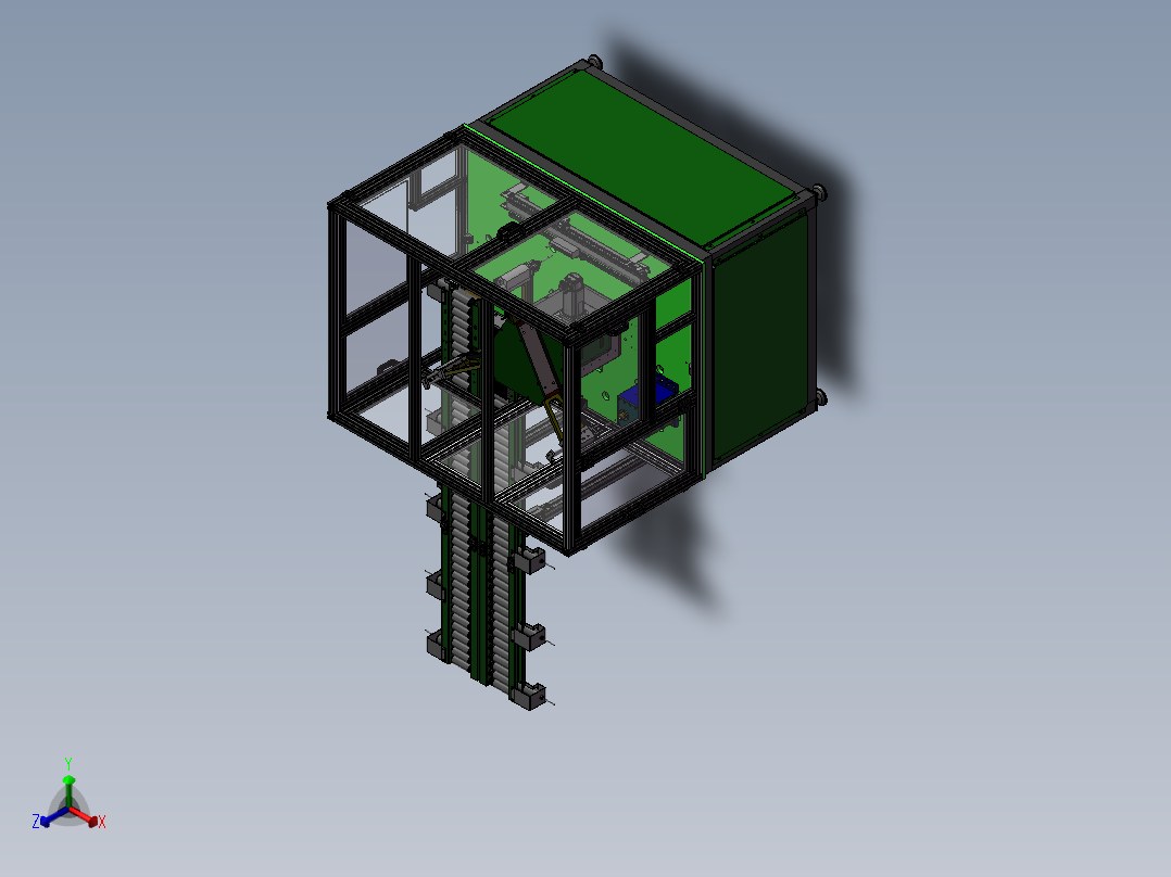 自动化装配机正等轴测图