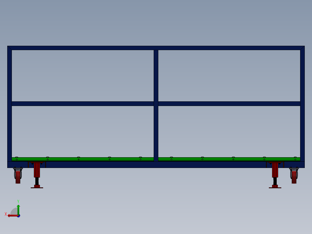 移动传送带后视图