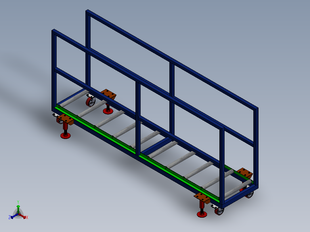 移动传送带正等轴测图