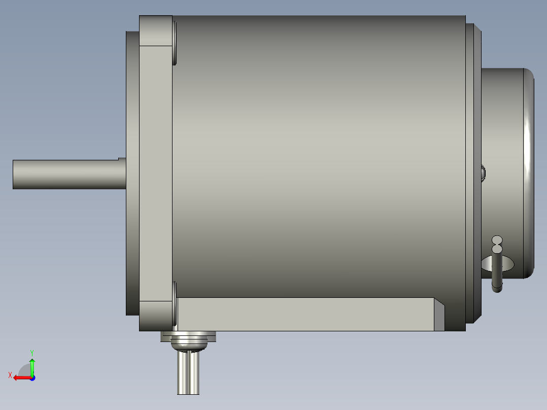M6RX4SV4LS微型齿轮调速马达后视图