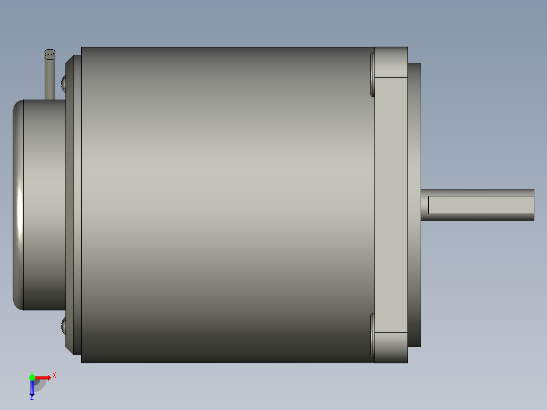 M6RX4SV4LS微型齿轮调速马达俯视图