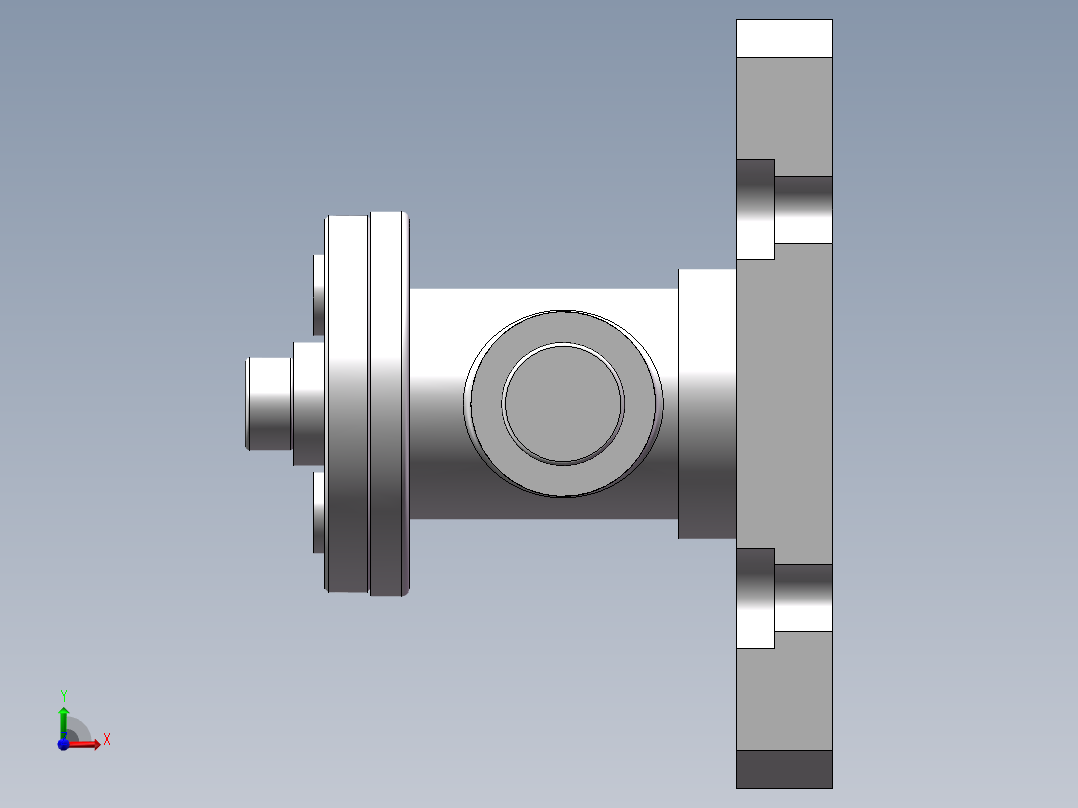 连杆支座钻4x10孔钻孔夹具含三维二维说明书前视图