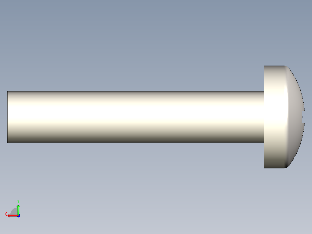 螺丝 M2 x 十字盘头-M2 x 10 Screw head.STEP后视图