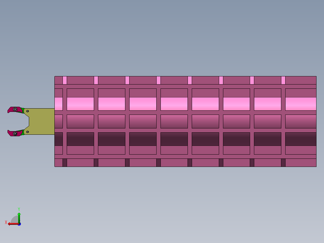 液压夹持器设计【含三维图+CAD图+文档】后视图