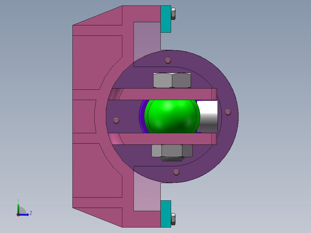 液压夹持器设计【含三维图+CAD图+文档】左视图