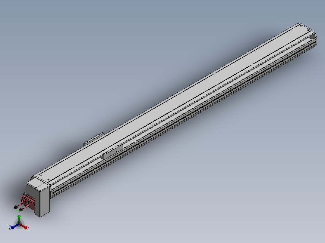 精密模组MT170-L125-1900-RD-M75-C4正等轴测图