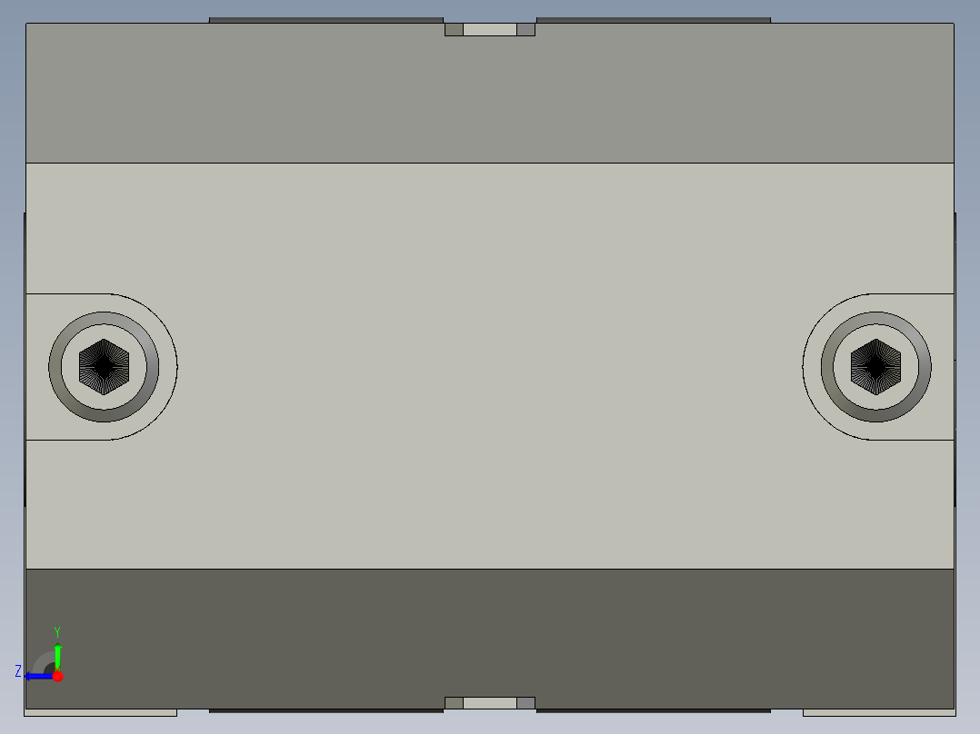 THK LM滚柱滚动块3D模型IGS格式右视图