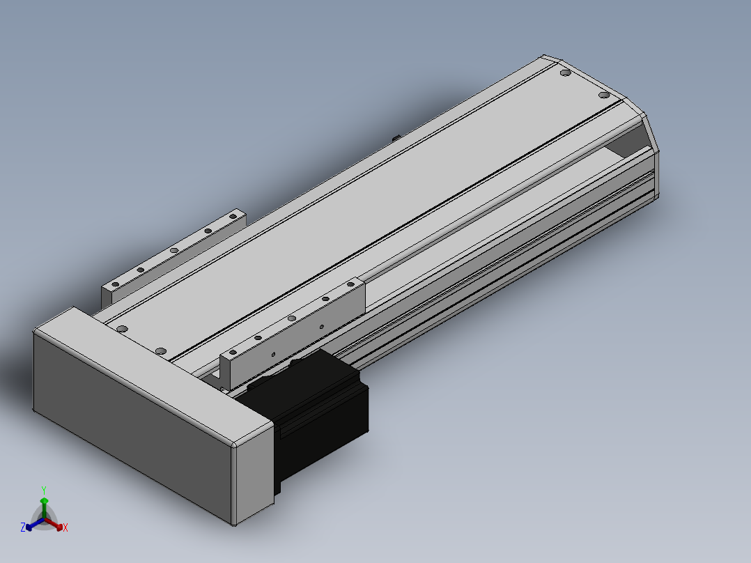 精密模组MY140-T10-250L-BL-P40B-C4-C正等轴测图