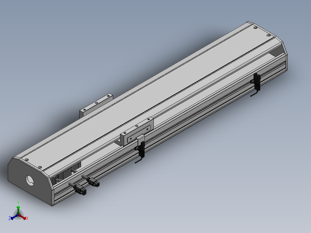 精密模组MY130-T10-350L-M-P20B-C4-C正等轴测图