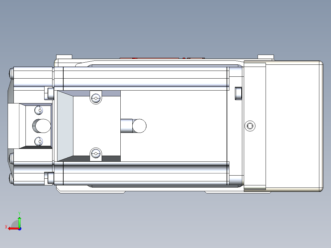 同步带全封闭直线模组TPA-HCB-110D-90-L750-MR-Y-P40-N3后视图