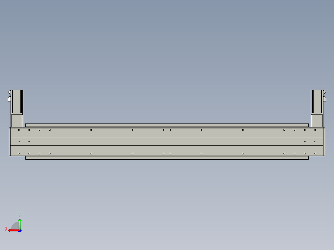 威洛博双电机滑台-VBF14S2-L100-S950-BLR-P40-C6后视图