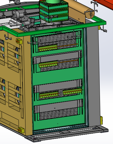 悬挂链红外烤箱（sw18可编辑+BOM+cad）
